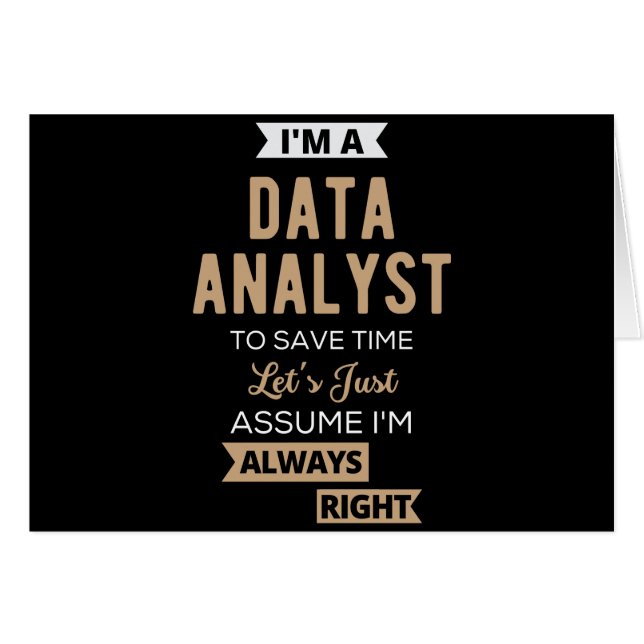 Data Analyst Hälsningskort (Framsidan Horizontal)