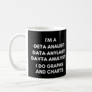 Data Analyst I gör grafik och diagram Kaffemugg