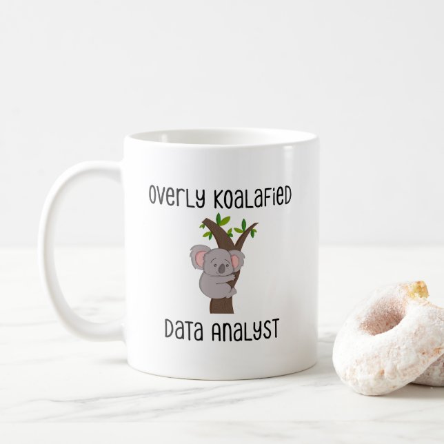 Data Analyst Ingenjör Scientist Computer Science Kaffemugg (Med munk)
