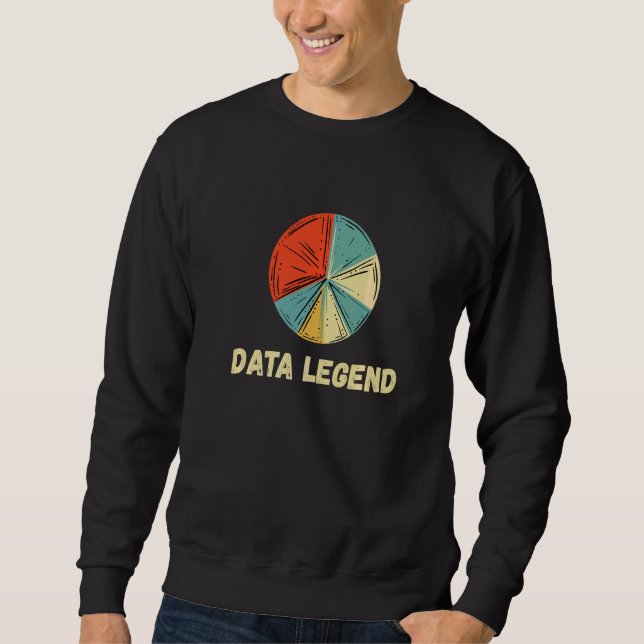 Data Analyst Legend Digital Input Data Scientist C Lång Ärmad Tröja (Framsida)