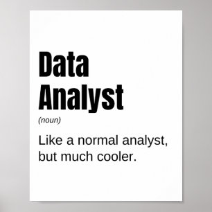Data Analyst - ljudet Data Enthusiast-uppspelning Poster