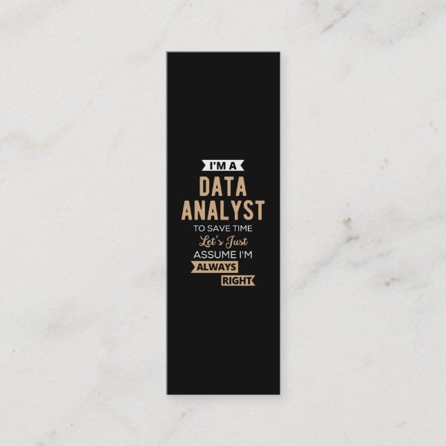 Data Analyst Lojalitetskort (Framsida)