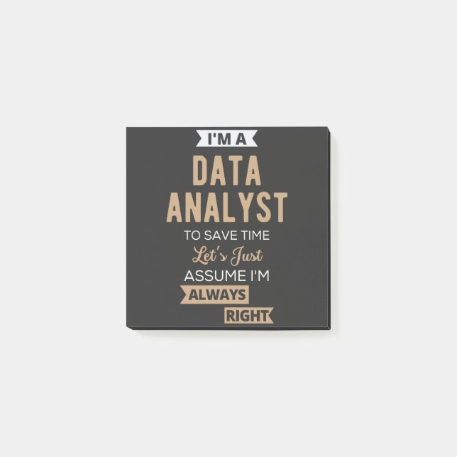 Data Analyst Post-it Block (Framsida)