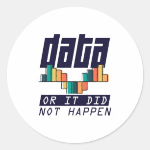 Data Analyst Scientist Deep Learning AI Runt Klistermärke