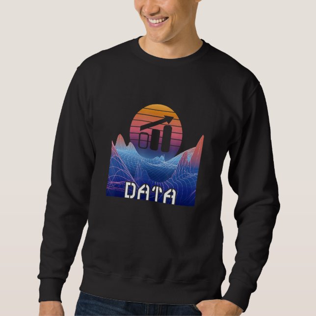 Data Analyst Space liggande Software Ingenjör Dat Lång Ärmad Tröja (Framsida)