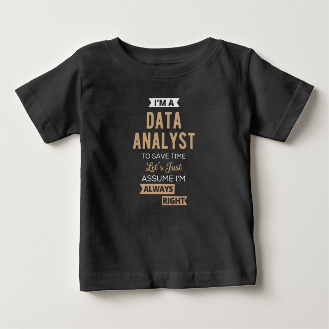 Data Analyst T Shirt (Framsida)