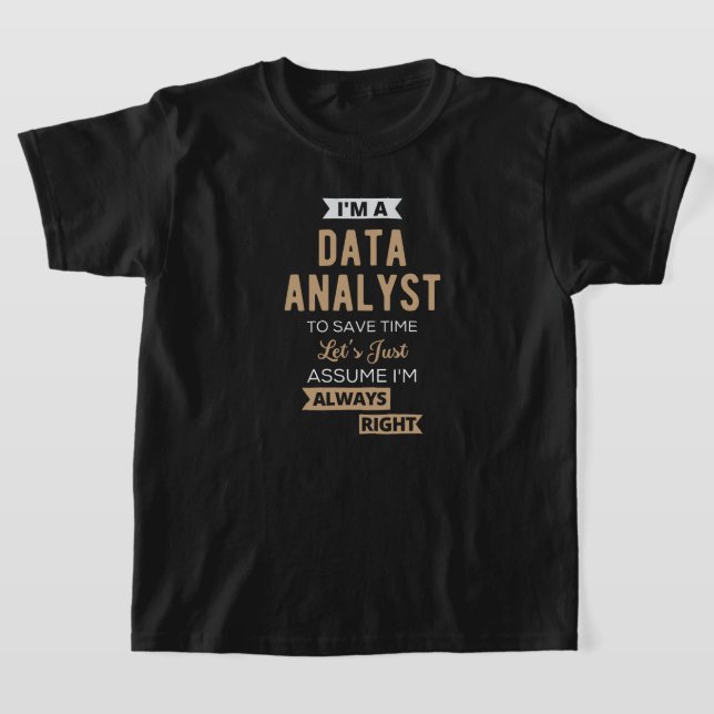 Data Analyst T Shirt (Laydown)
