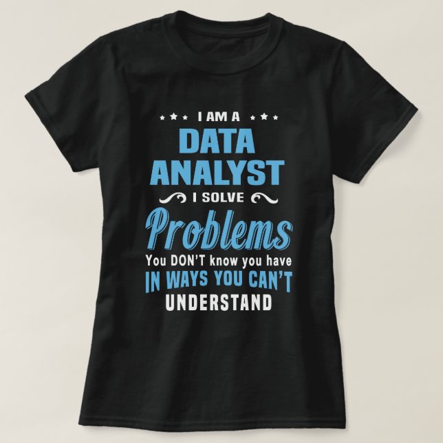 Data Analyst T Shirt (Design framsida)