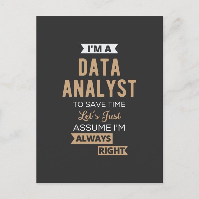 Data Analyst Vykort (Framsida)