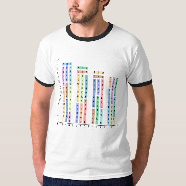 Data är min Kärlek - analytiker och datatekniker T Shirt (Framsida)