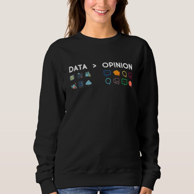 Data är Underbarare än opinionsstatistik T Shirt (Framsida)
