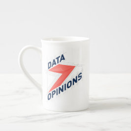 DATA > ÅSIKTER Bone China Mugg | Geek Kaffe Kopp Benporslin Mugg