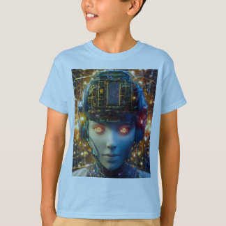 "Data Dreamer" - Illustration av ett surrealistisk T Shirt