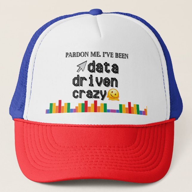 Data Driven Crazy Trucker Cap Keps (Framsida)