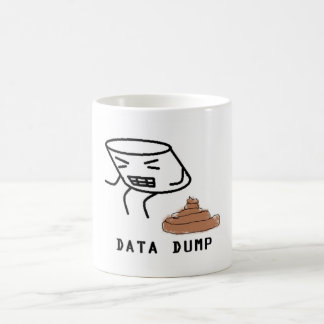 Data dumpar kaffemugg