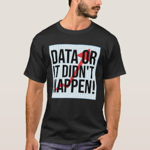 Data Eller Så Häntde Det Inte Dataanalys T Shirt