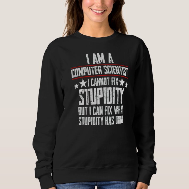 Data för Computer Scientist Programmer kan inte åt T Shirt (Framsida)