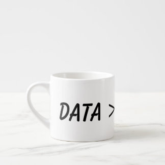 data framför åsikt, vetenskap espressomugg