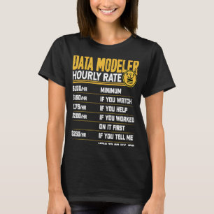 Data från datamodellerare för timtaxering t shirt