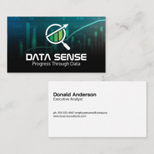 Data Graphs Analysis Logotyp Visitkort