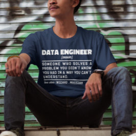 Data Ingenjör Noun Coola Computing Specialist Funn T Shirt