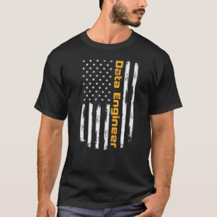 Data Ingenjör Proud Positive Carrer Vintage Americ T Shirt