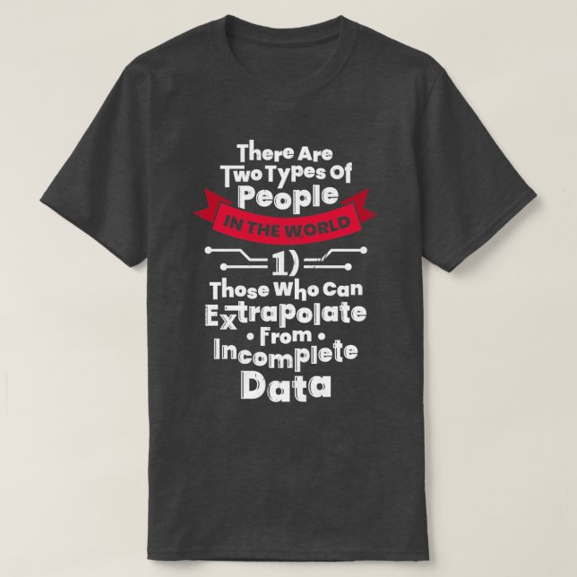 Data Ingenjör Science Scientist Gift T Shirt (Design framsida)