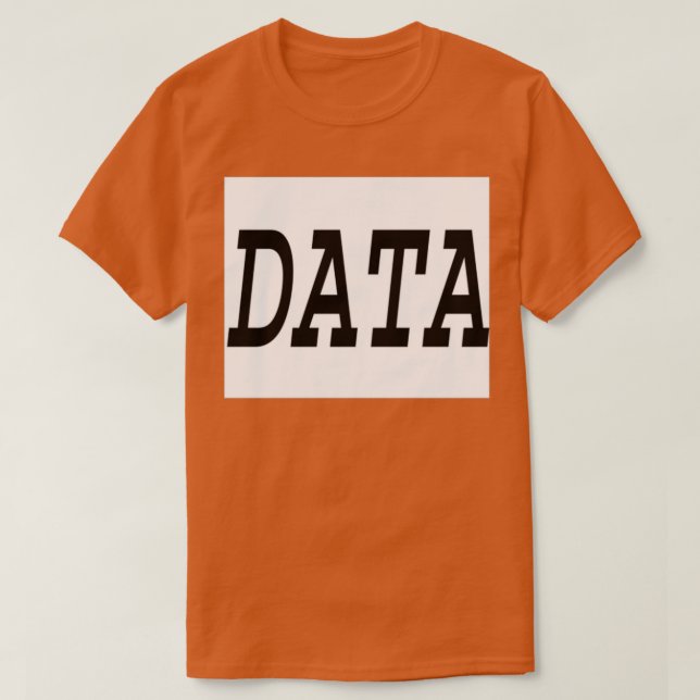 Data is Information is Knowledge T Shirt (Design framsida)