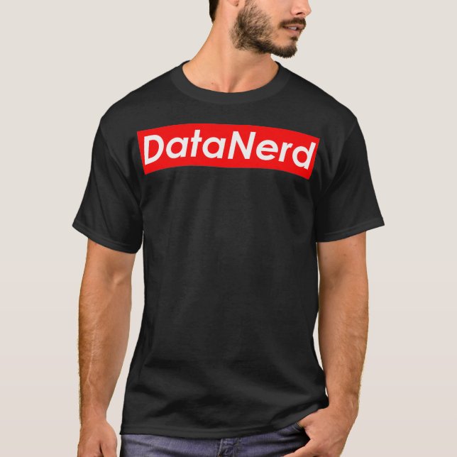 Data Nerd Artificial Intelligence Big Data Statist T Shirt (Framsida)