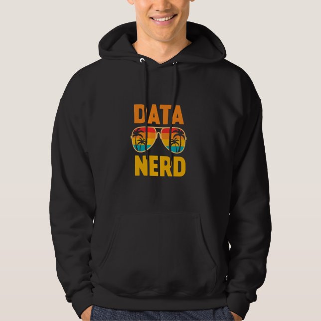 Data Nerd - Data Science and Statistics - Data Sci Hoodie (Framsida)
