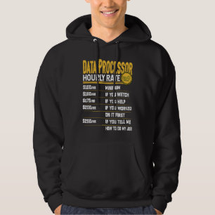 Data Processorns Timpris Databehandling Hoodie