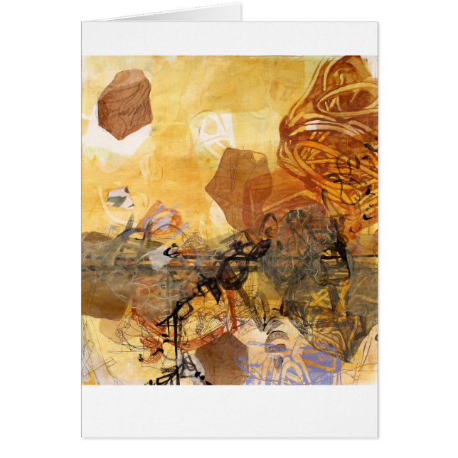 Data pulserar det abstrakt konstkortet hälsningskort (Framsidan)