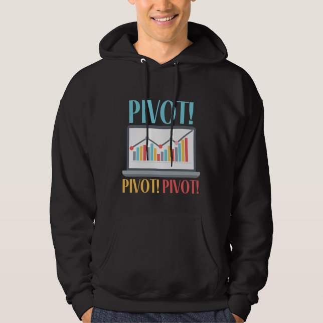 Data Science-dator för pivottoanalytiker Hoodie (Framsida)