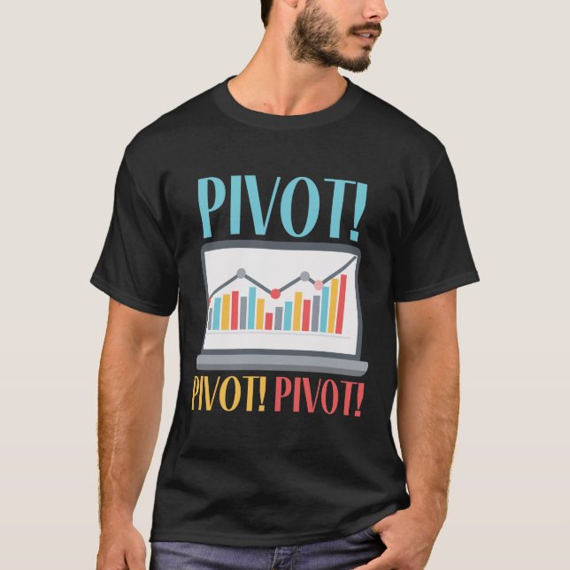 Data Science-dator för pivottoanalytiker T Shirt (Framsida)