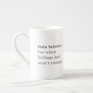 Data Science Mugg - för när känslor inte räcker Benporslin Mugg