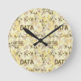 Data Science och Statistik Yrkesvägg Rund Klocka