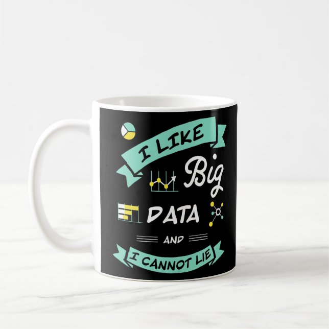 Data Scientist Analyst Maskin Learning Funny Kaffemugg (Vänster)