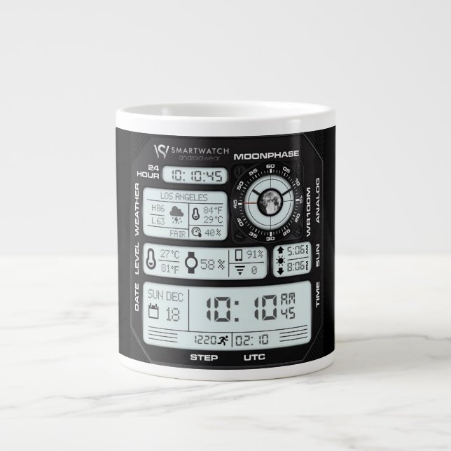 Data Scientist Analytiskt Gränssnittsmugg Jumbo Mugg (Framsidan)