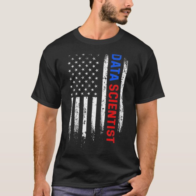Data Scientist Brain Data Science Mining Analyst P T Shirt (Framsida)