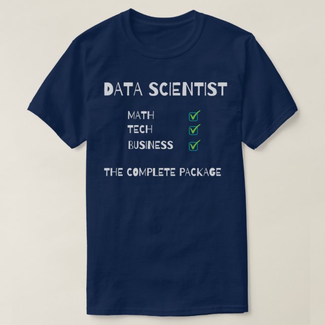 Data Scientist hela Paket T Shirt (Design framsida)