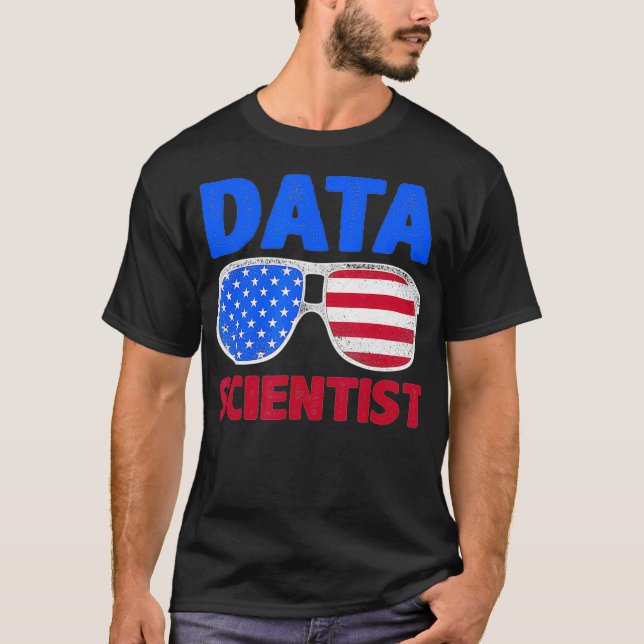 Data Scientist Learning Data Science Mining Analys T Shirt (Framsida)