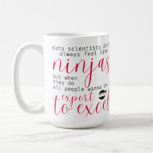 Data Scientist Ninjas (för kvinnor i teknik) Kaffemugg