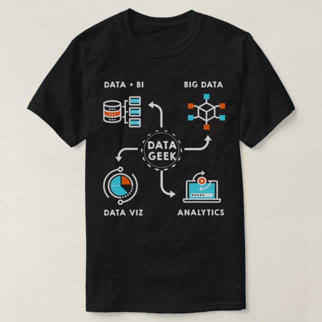 Data Scientists analytiker och Ingenjör T Shirt (Design framsida)