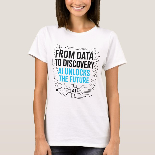 Data till identifiering av framtida AI-test | Tech T Shirt (Framsida)
