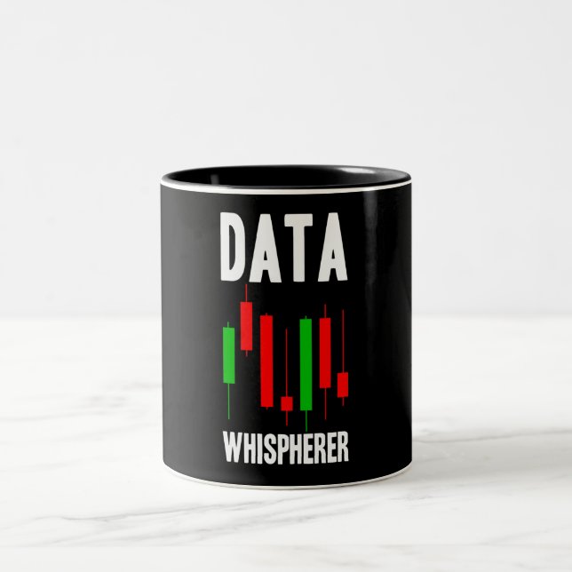 Data Whisperer Data Analyst Data Science Lagrar Två-Tonad Mugg (Center)
