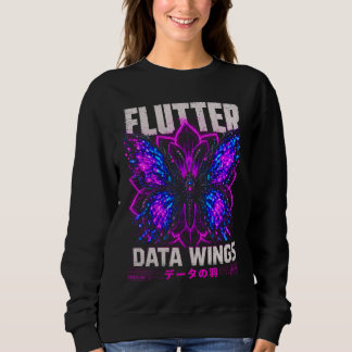 Data Wings Illustration – Digital Fjäril & Neon T Shirt