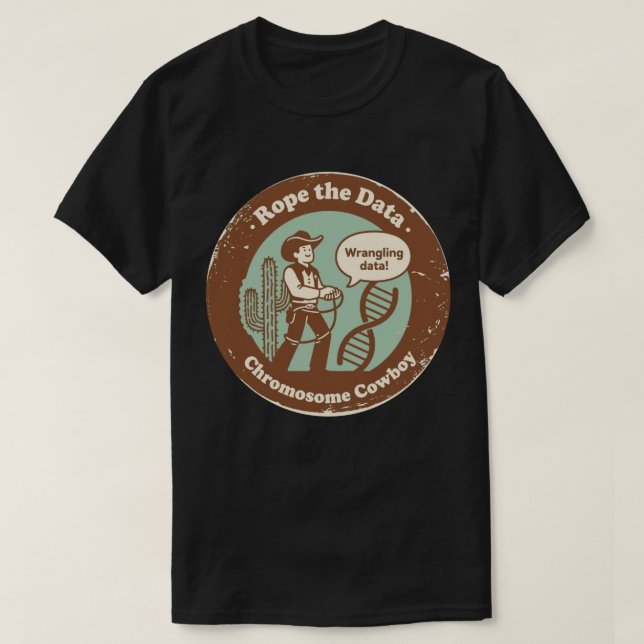 Data Wrangler på Range Genomics Edition T Shirt (Design framsida)