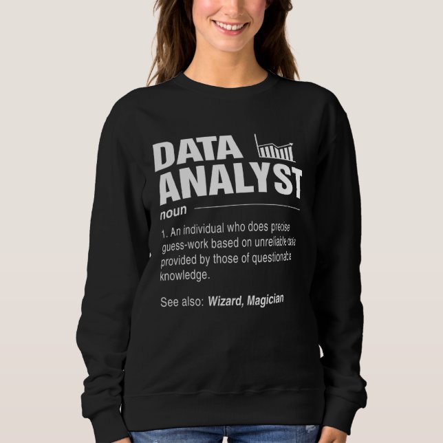 Dataanalytiker Definiera upprepning av vilolägesan T Shirt (Framsida)