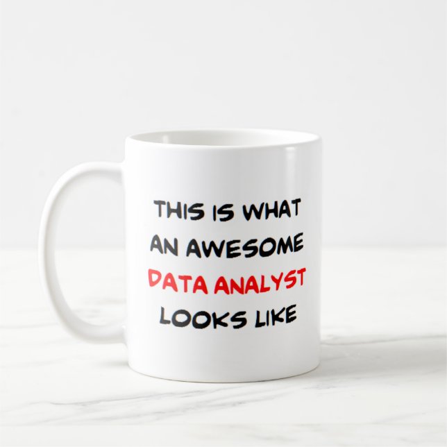 dataanalytiker, fantastisk kaffemugg (Vänster)