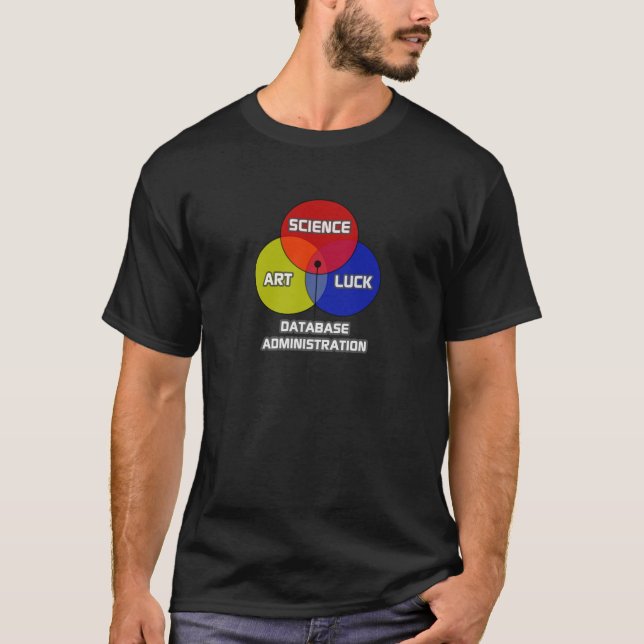 Databasadministration ... Science Art Tur Tee Shirt (Framsida)